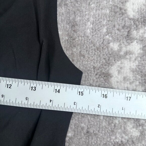 Theory Tank Dress 0 Womens Black Mini Elastic Waist Asymmetrical Shoulder - Picture 3 of 7